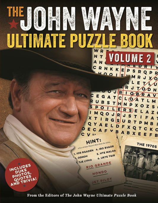 Cover image for The John Wayne Ultimate Puzzle Book Volume 2, isbn: 9781948174268