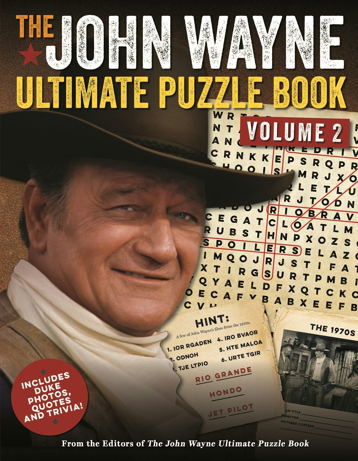 Cover image for The John Wayne Ultimate Puzzle Book Volume 2, isbn: 9781948174268